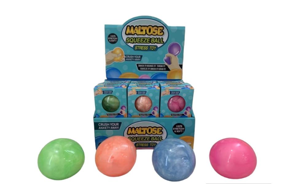 Bola Squeeze Jugute de Estrés Displ/12 Surt/4 4a+