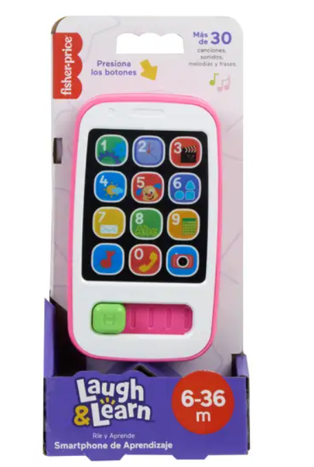 Fisher-Price  Smart Phone De Aprendizaje Rosa 0m+