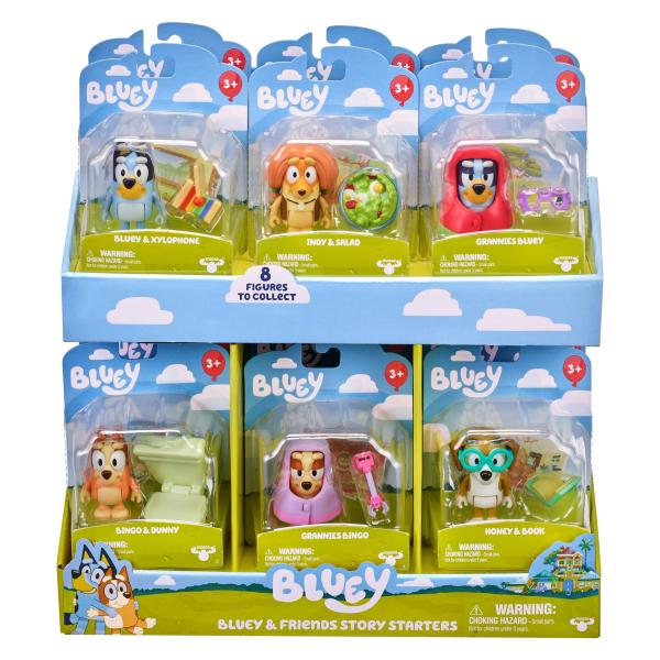 Figuras de Bluey Displ/12 Surtido 3a+