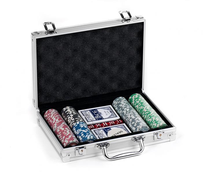 Juego de Poker Caja de Aluminio Deluxe