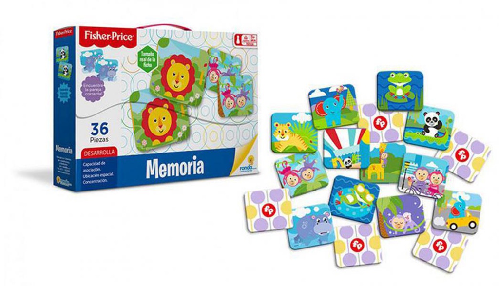 Juego Memoria Fisher Price 72pzs 3a+