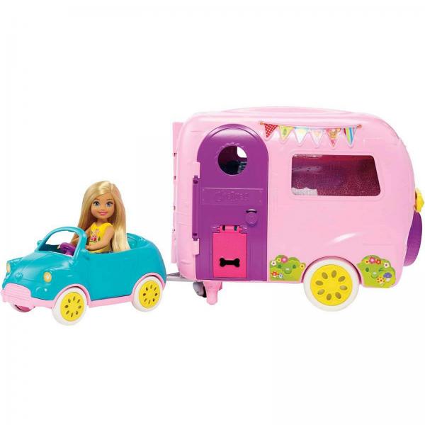 Barbie Club de Chelsea Carro y Camper 3a+