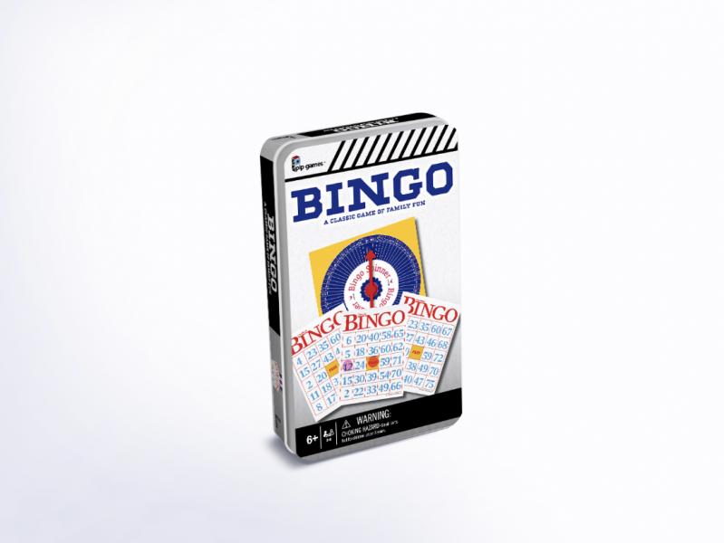 Juego de Bingo en Caja Metálica 3a+