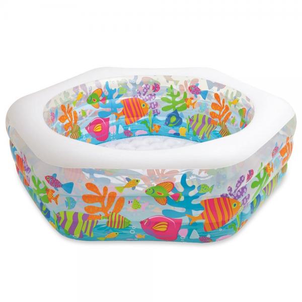 Piscina Hexagonal Inflable 193x180x64cm 6a+ C3