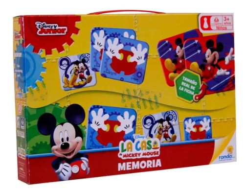 Juego Memoria la Casa de Mickey Mouse 72pzs 3a+