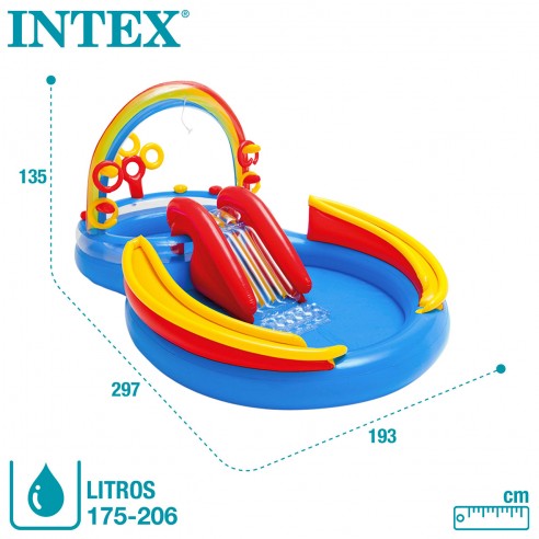 Centro de Juegos Inflable Arcoiris 3a+ C12 (Tamaño: 297x193x135cm)