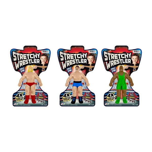 Muñecos Estirables Stretchy Wrestler S/4  4a+