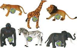 [JU1694] Animales Plásticos de la Jungla S/6 Display/12 4a+