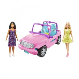 [MTGVK02] Jeep Barbie de 2 Asientos con 2 Muñecas  3a+