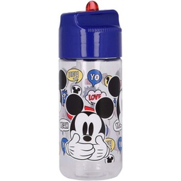 [SR50136] Botella Mickey Mouse con Tapa y Pajilla 430ml