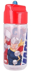 [SR57736] Botella Avengers con Tapa y Pajilla 430ml