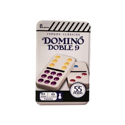 [PP509] Juego Dominó Doble Nueve 55 Fichas 6a+