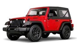 [MB31676] Carro DES 1971 2014 Jeep Wrangler Rojo Esc:1:18  3a+