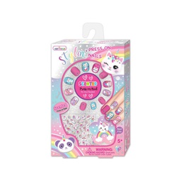 [HF033CAT] Juego de Uñas con Stickers Gaticornio 5a+