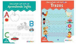 [ES5000] Libros Creciendo con Sentido de Trazos y Aprendiendo Inglés Surt/2 5a+