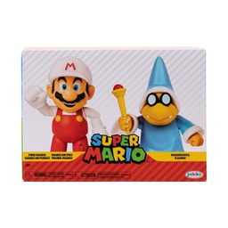 [JP410634] Figuras Nintendo Super Mario Bross  Set/2 3a+ (Mario de Fuego- Magikoopa)