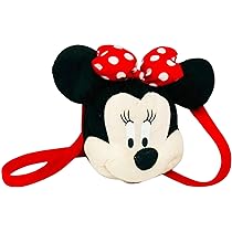 [PI19702] Bolso Pequeño de Peluche Disney Minnie Mouse Rojo 3a+