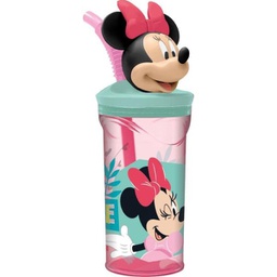 [SR74466] Vaso con Tapa 3D de Minnie Mouse 360ml