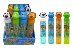 [GX56085] Tubo con Figuras de  Animalitos para Hacer Burbujas Surt/4 Display/24 3a+