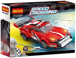 [CO3425] Carro de Armar Speed Crossing Racing 195pzs 6a+