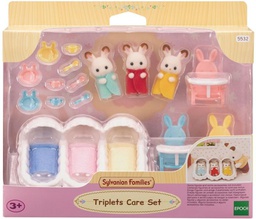 [EH05532] Familia Sylvanianas Set de Cuidado Para Trillizos 3a+