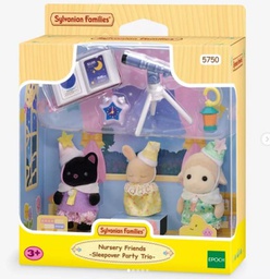 [EH05750] Familias  Sylvanianas Amigos de la Guardeía Trío de Fiesta de Pijamas  3a+