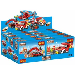 [CO3018] Vehículos de Bomberos Armables Fire Fighters Display/8 6a+(venta individual)