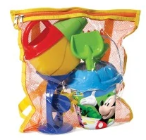 [PI3108] Bolso de Juguetes de Playa de Disney Jumior de Mickey Aventuras Sobre Ruedas 3a+