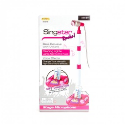 [WWHK8118] Base con Micrófono Rocks Singstar Rosado y Rojo 5a+ (433723) S/2.