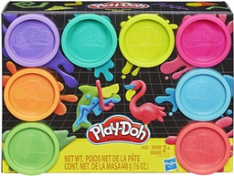 [HBE5044] Play-Doh - Plasticina Neón y Arcoirís Set/8 Surt/2 2a+